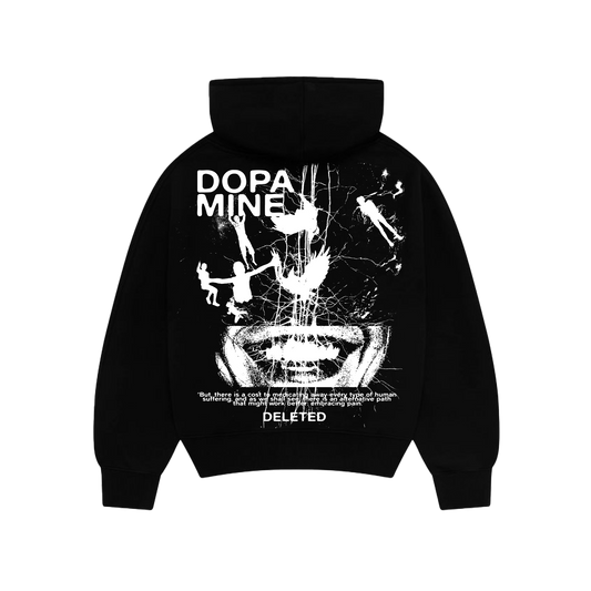 DOPAMINE BLACK HOODIE